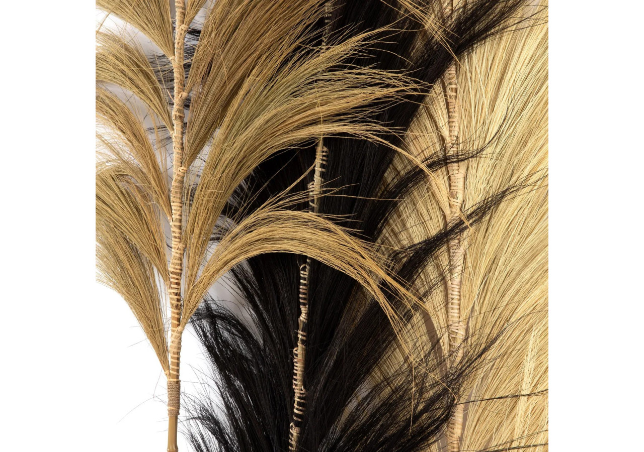 Feuille Éblouissante - Noir - Ensemble de 6 - BAJN122B-SET6 - Bazar Bizar