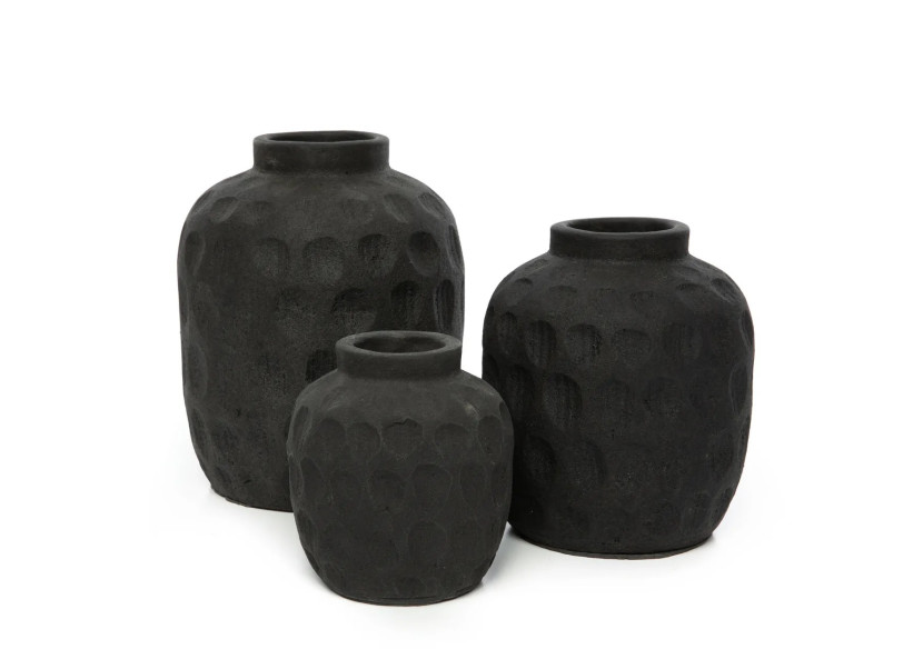Vase Tendance - Noir - Taille S - JABR042B-S - Bazar Bizar