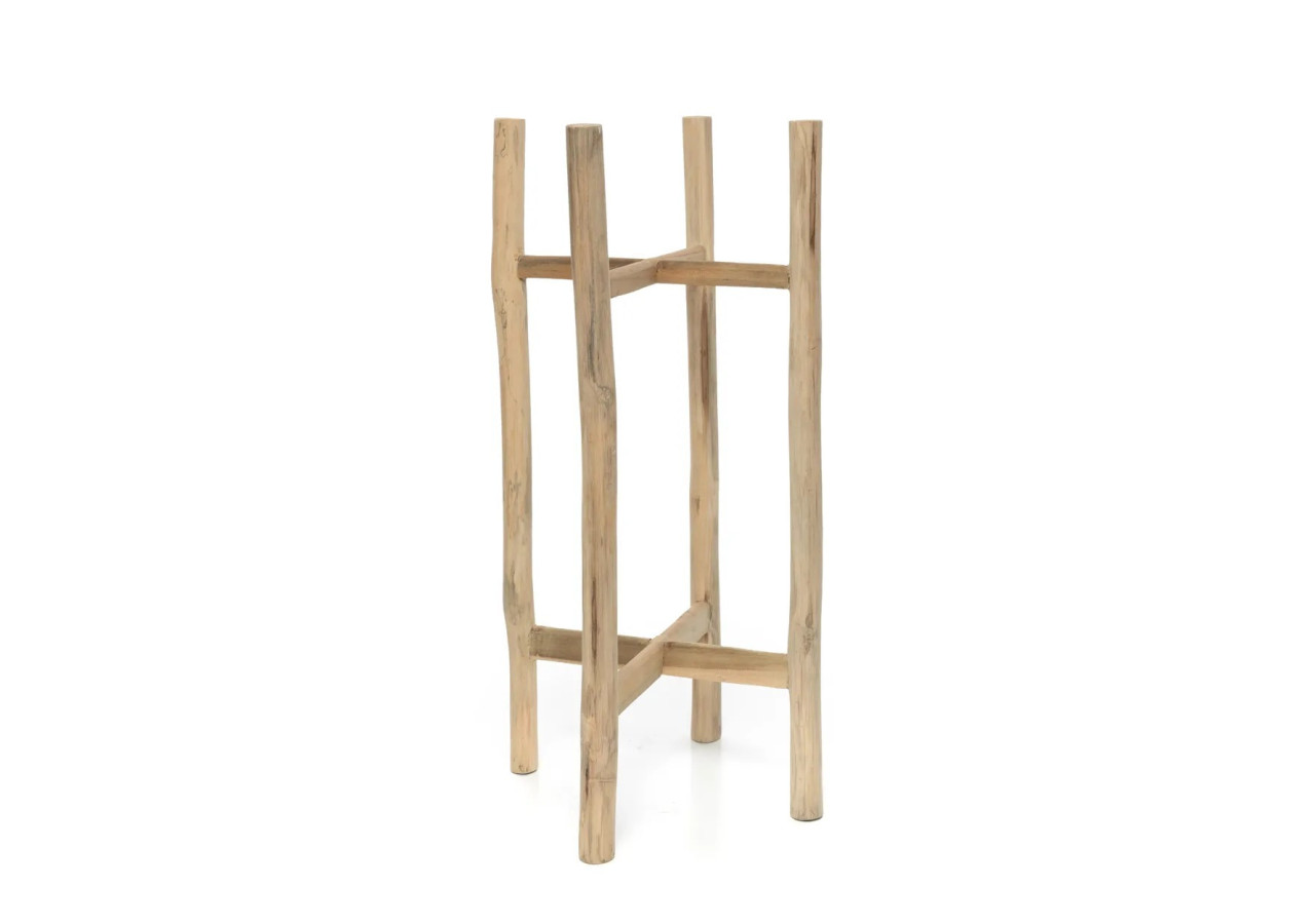 Support de Plante Chalk High - Béton Naturel - Grand - JABR043ConN-L - Bazar Bizar