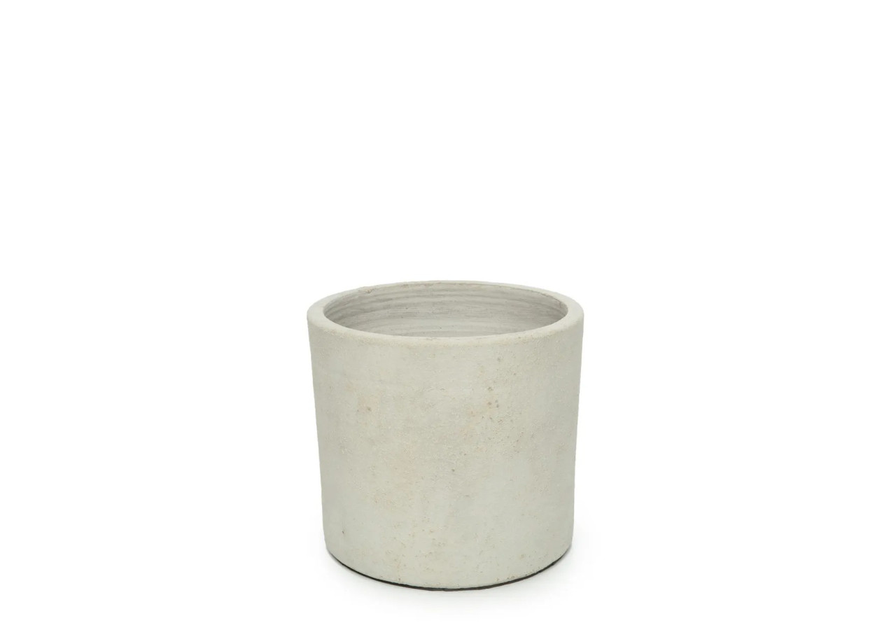 Support de Plante Chalk High - Béton Naturel - Grand - JABR043ConN-L - Bazar Bizar