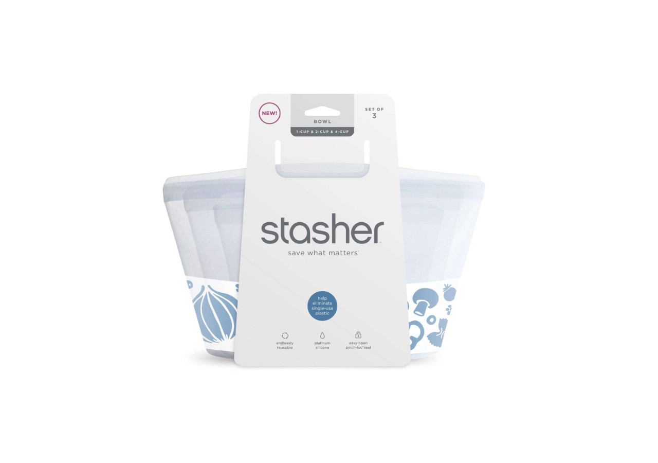 Sac de Conservation Bowl 1&2&4-Cup Stasher - Set de 3 - ST 314966 - Stasher