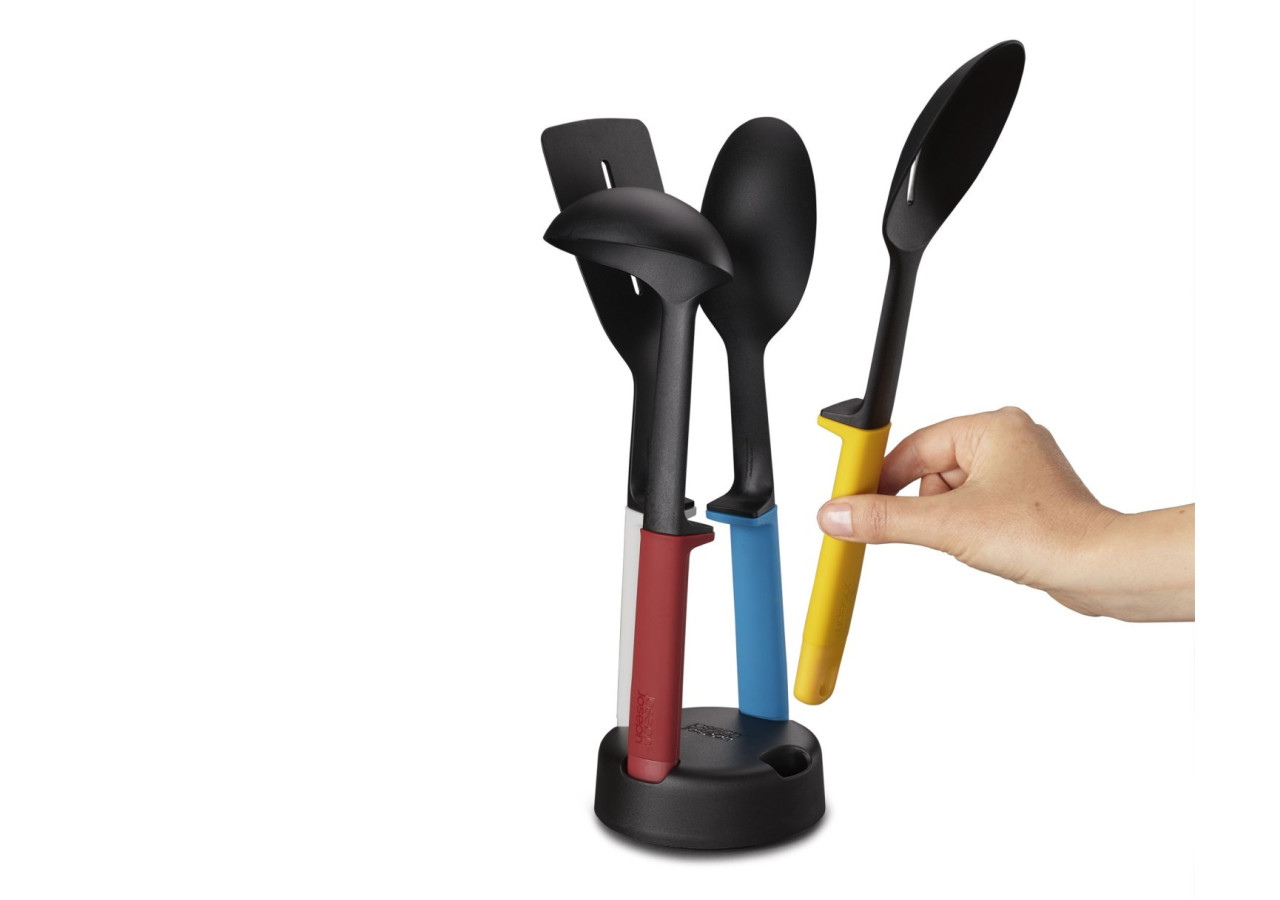 Set d'Aide Culinaire Elevate Slim - 4 pièces avec support - JJ 004892 - Joseph Joseph
