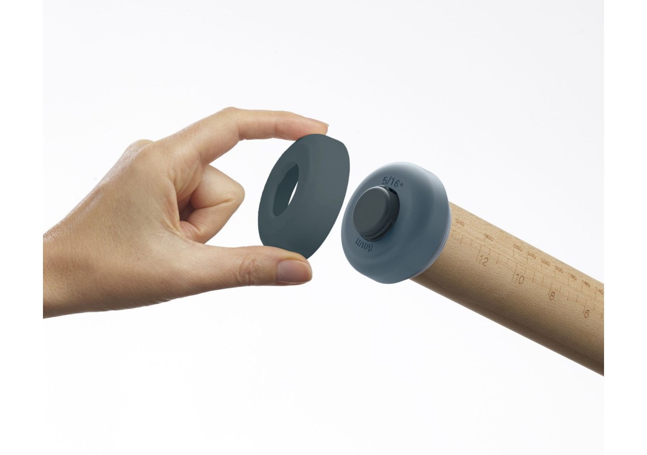 Rouleau à Pâtisserie PrecisionPin - Réglable avec 5 Anneaux - JJ 005714 - Joseph Joseph