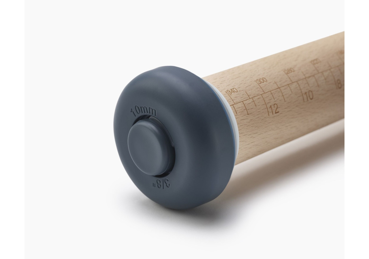 Rouleau à Pâtisserie PrecisionPin - Réglable avec 5 Anneaux - JJ 005714 - Joseph Joseph