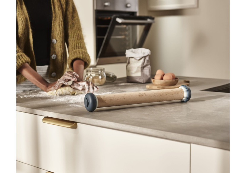 Rouleau à Pâtisserie PrecisionPin - Réglable avec 5 Anneaux - JJ 005714 - Joseph Joseph Rouleau à Pâtisserie PrecisionPin - Réglable avec 5 Anneaux - JJ 005714 - Joseph Joseph