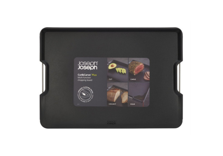 Planche à Découper Cut&Carve Plus - Extra Grande, Noir - JJ 005158 - Joseph Joseph