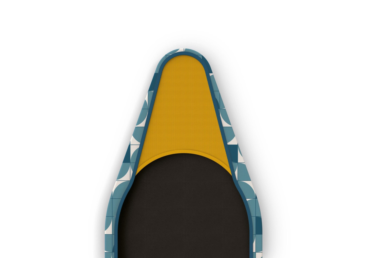 Housse de planche à repasser Flexa - 124 cm, Design Mosaic Bleu - JJ 005516 - Joseph Joseph