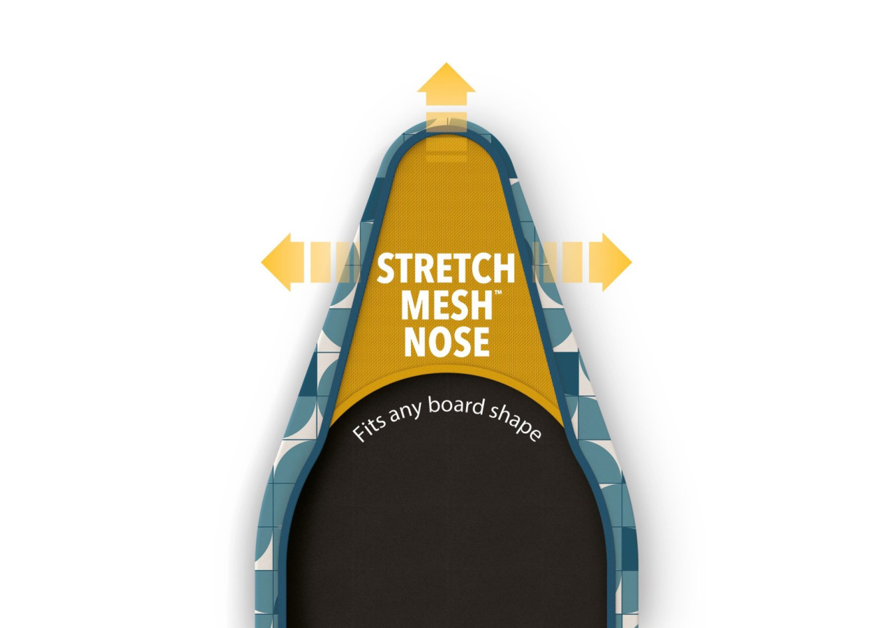 Housse de planche à repasser Flexa - 124 cm, Design Mosaic Bleu - JJ 005516 - Joseph Joseph