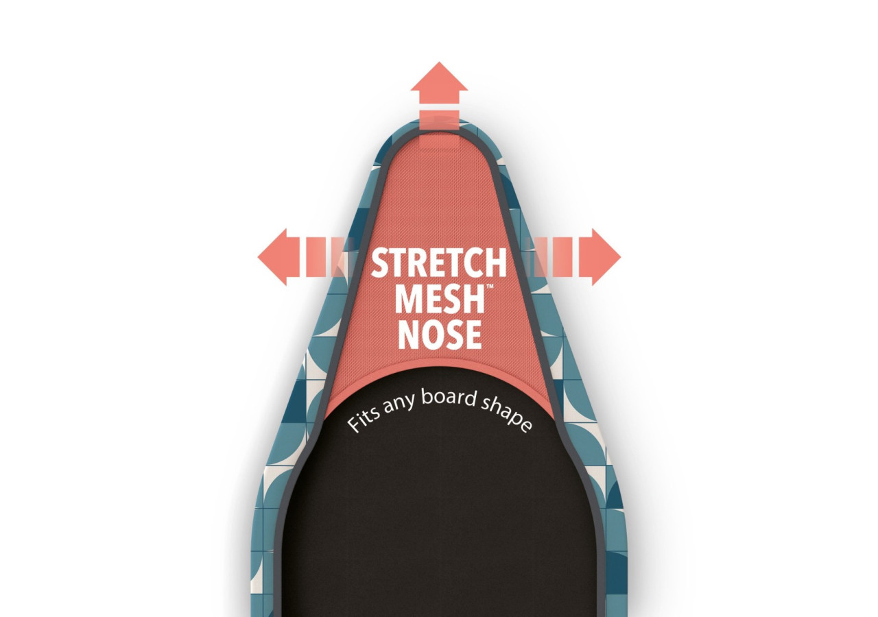 Housse de planche à repasser Flexa - 135 cm, Design Mosaic Bleu - JJ 005523 - Joseph Joseph