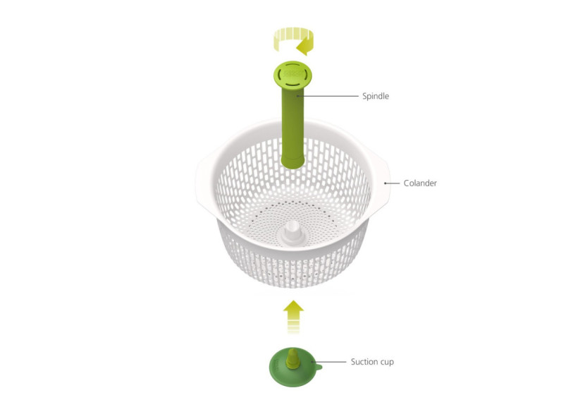 Spindola - Centrifugeuse à salade et passoire multifonction - JJ 004946 - Joseph Joseph Spindola - Centrifugeuse à salade et passoire multifonction - JJ 004946 - Joseph Joseph