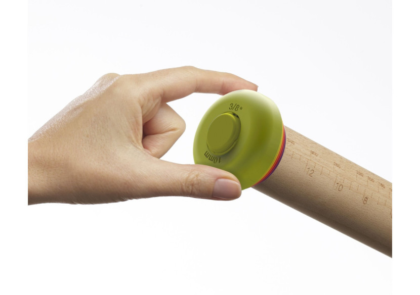 Rouleau à pâtisserie PrecisionPin - Réglable avec 5 anneaux - JJ 005707 - Joseph Joseph Rouleau à pâtisserie PrecisionPin - Réglable avec 5 anneaux - JJ 005707 - Joseph Joseph