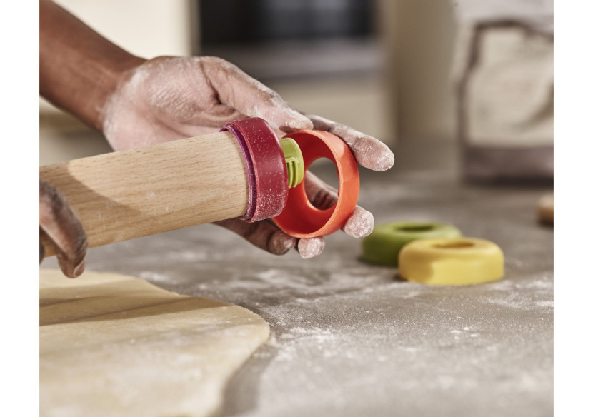 Rouleau à pâtisserie PrecisionPin - Réglable avec 5 anneaux - JJ 005707 - Joseph Joseph Rouleau à pâtisserie PrecisionPin - Réglable avec 5 anneaux - JJ 005707 - Joseph Joseph