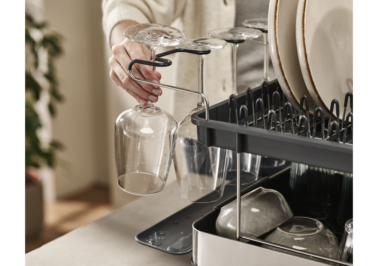 Égouttoir Excel à 2 Niveaux - Gain de Place, Gris - JJ 004786 - Joseph Joseph