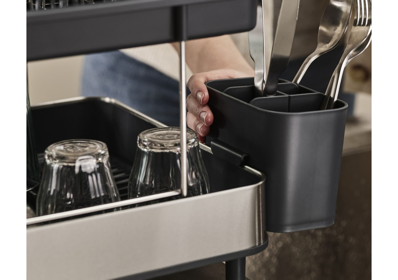 Égouttoir Excel à 2 Niveaux - Gain de Place, Gris - JJ 004786 - Joseph Joseph