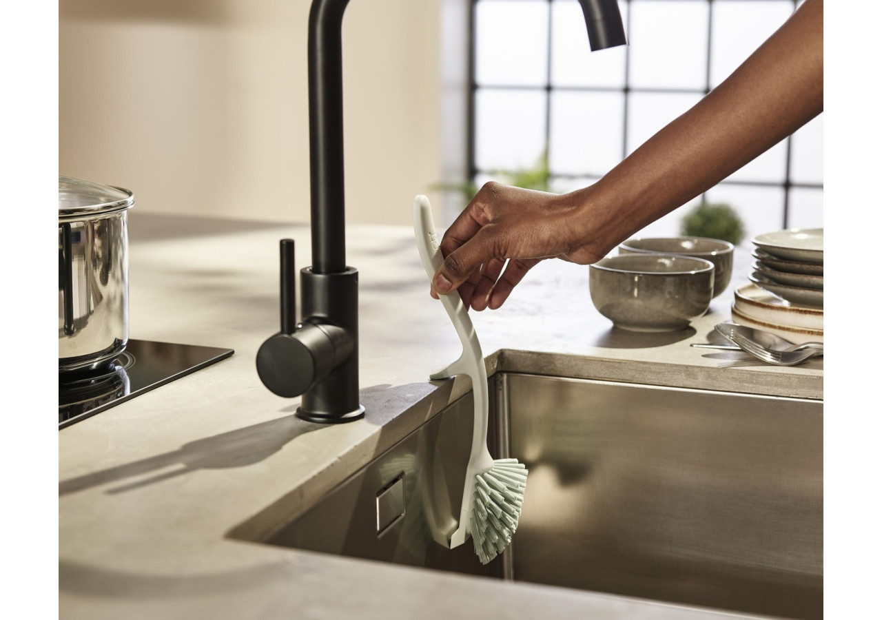 Brosse à Vaisselle Edge avec Support Gouttière - Efficace, Bleue - JJ 005691 - Joseph Joseph