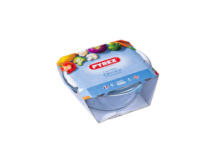 Plat à four ESSENTIALS - 1 litre en verre résistant avec couvercle - PY 269278 - Pyrex 2