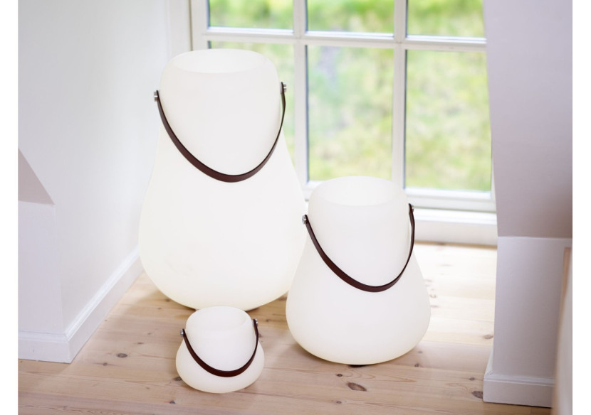 Pot de fleurs L avec LED multicolore - 34 cm et haut-parleur Bluetooth - ND 103458 - Nordic D'luxx