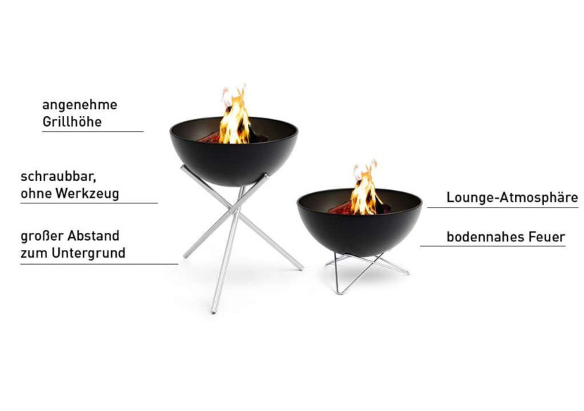 Support standard pour feu Bowl 57 - Acier inoxydable - HO 003421 - HÃ¶fats