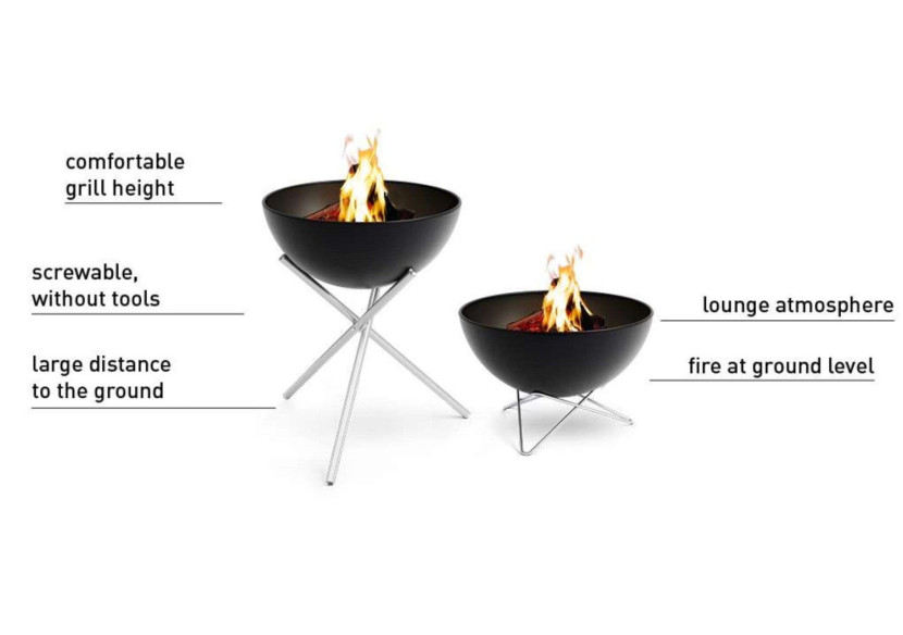 Support standard pour feu Bowl 57 - Acier inoxydable - HO 003421 - HÃ¶fats