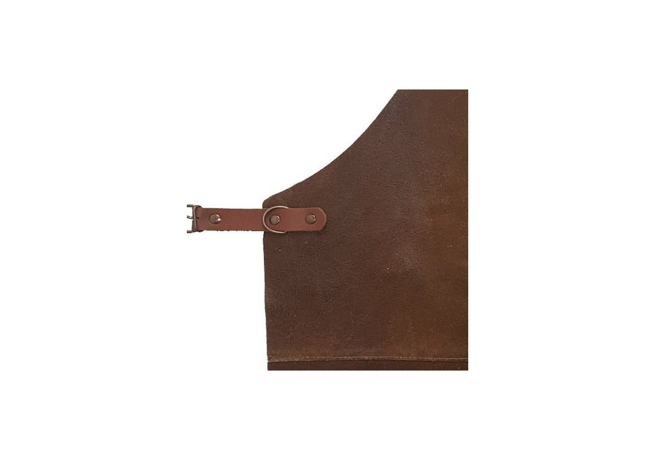 Tablier en cuir Cuisinova - Ajustable et élégant - CU 541560 - Cuisinova