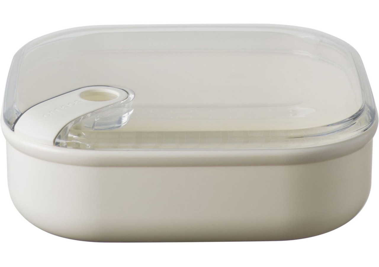 Lunchbox Pull Box - Carrée, basse, 1 litre - OM 342375 - Omada