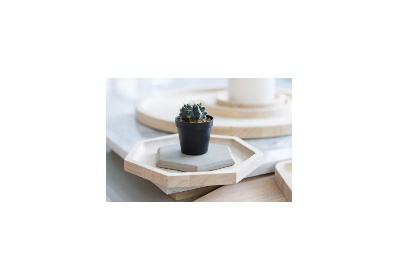 Plateau Polygon Blis - Grand modèle en bois d'acacia - TD 018758 - TAK Design