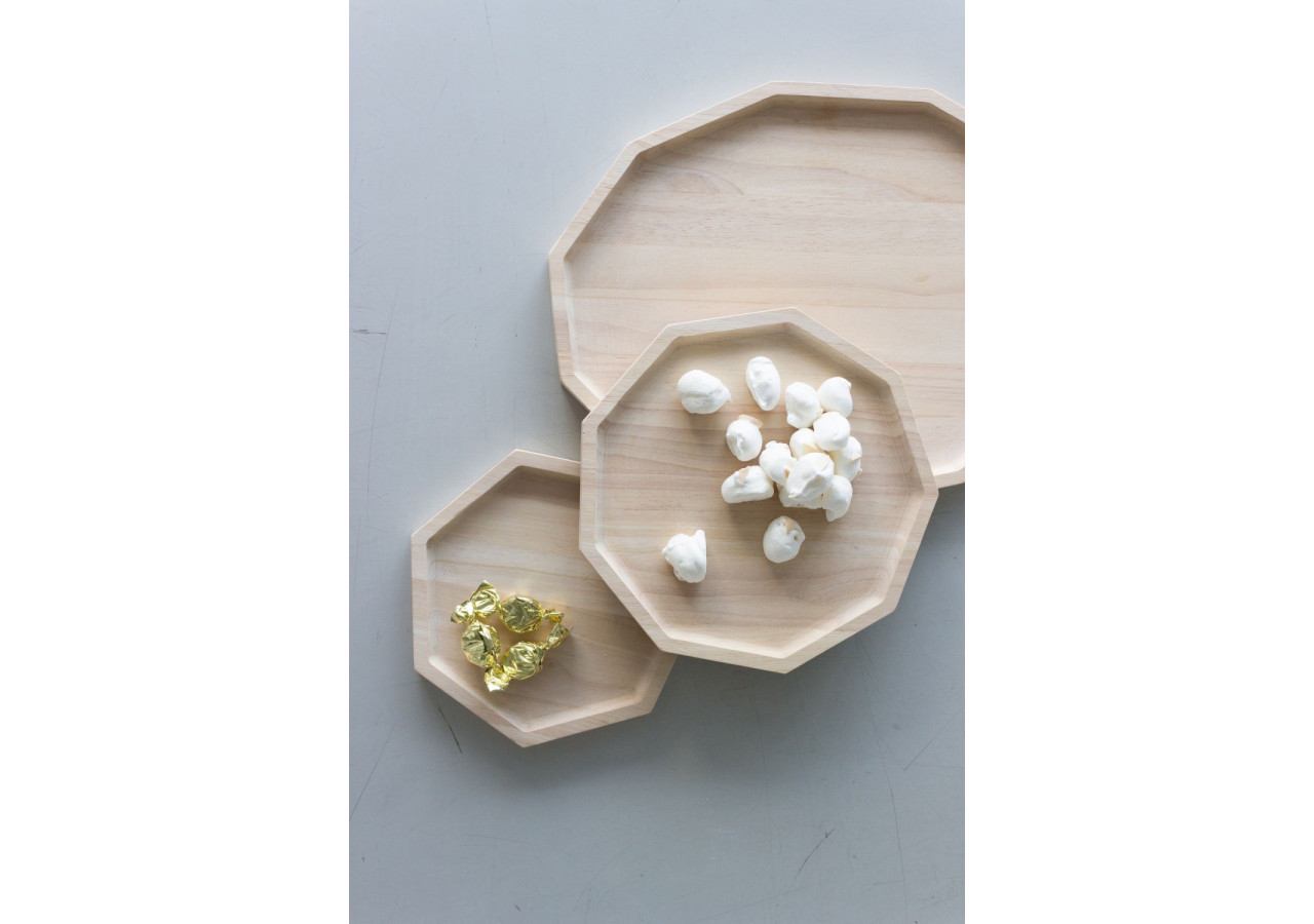 Plateau Polygon Blis - Grand modèle en bois d'acacia - TD 018758 - TAK Design