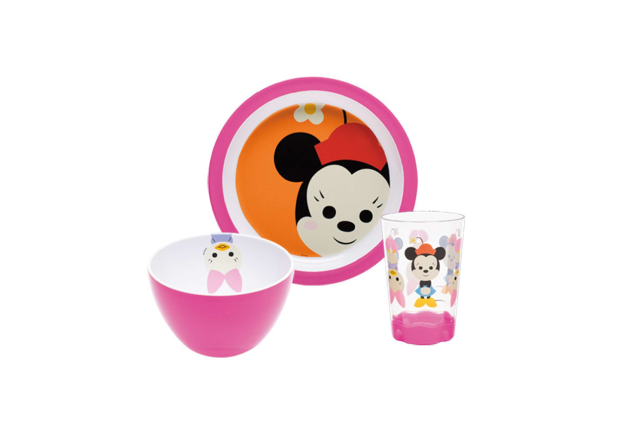 Set de petit-déjeuner Disney Big Face Minnie - 3 pièces - ZK MMLX-0 - Zak!Designs