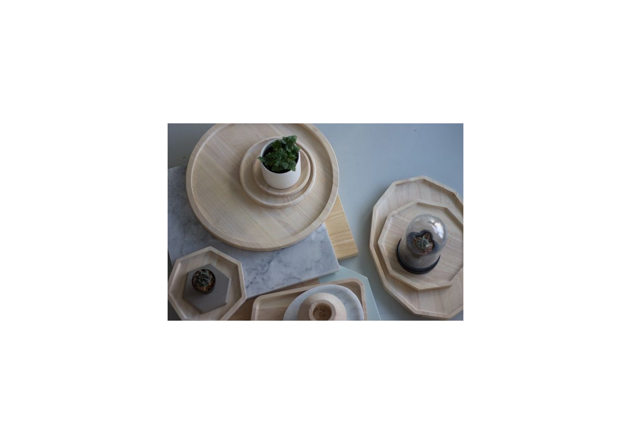 Plateau Polygon Blis - S - Acacia - TD 018734 - TAK Design