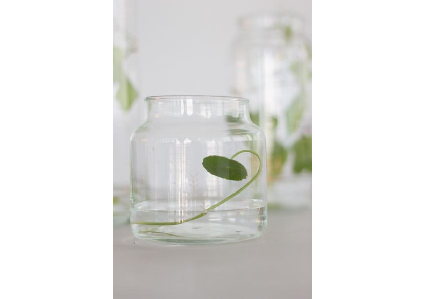 Verre à Eau XL - Artisanal avec Motif Triangle Doré - TD 017102 - TAK Design