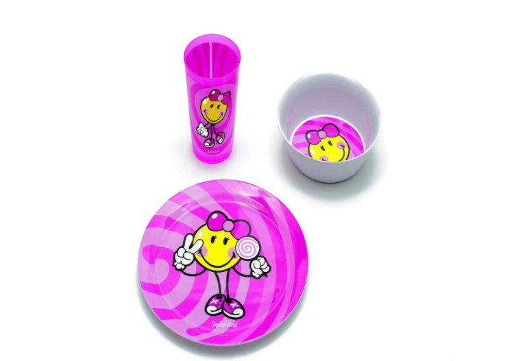 Set de Diner Junior Smiley - 3 Pièces Colorées - ZK 6707-0 - Zak!Designs