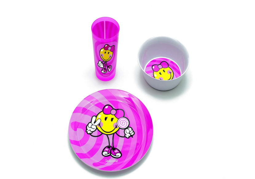 Set de Diner Junior Smiley - 3 Pièces Colorées - ZK 6707-0 - Zak!Designs