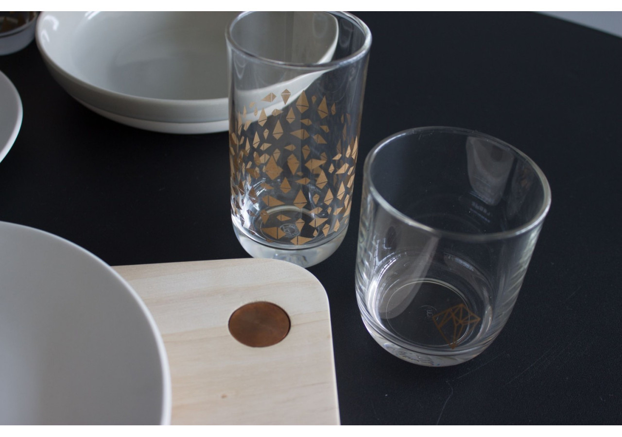 Verre Drinken Haut Geo - Design Écologique - TD 016471 - TAK Design