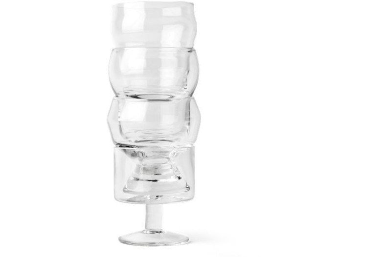 Set de Verres Empilables La Familia - Élégance et praticité - QD 567423 - Qdo
