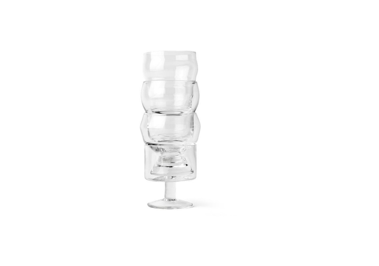 Set de Verres Empilables La Familia - Élégance et praticité - QD 567423 - Qdo