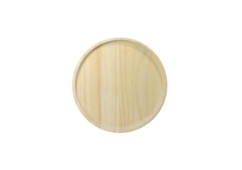 Plateau Rondi M - Bois de caoutchouc fait main, 2 cm d'épaisseur - TD 018772 - TAK Design