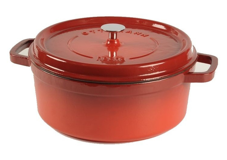 Cocotte en Fonte - 20 cm, 2,5 Litres, Rouge - CU 811908 - Cuisinova
