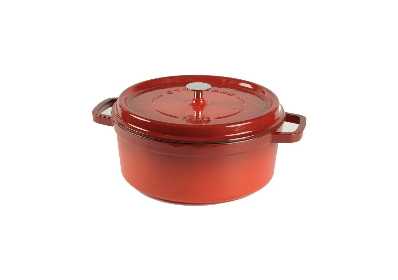 Cocotte en Fonte - 20 cm, 2,5 Litres, Rouge - CU 811908 - Cuisinova