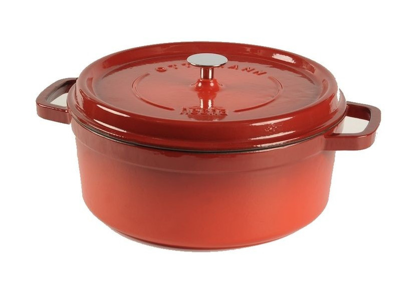Cocotte en Fonte - 20 cm, 2,5 Litres, Rouge - CU 811908 - Cuisinova