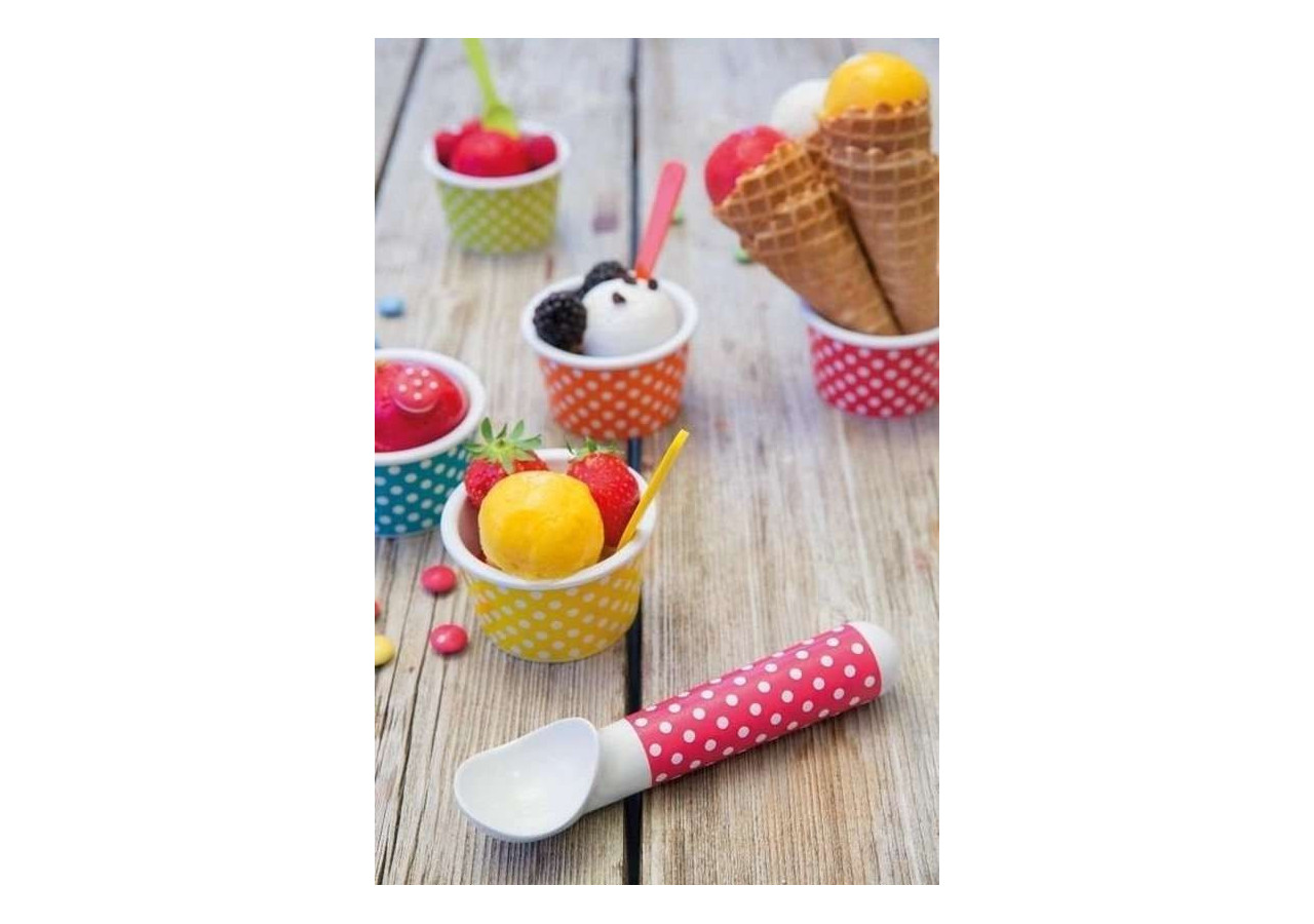 Set de 2 Coupelles à Glace Dotty avec Cuillère - 8 cm - ZK 1752-6 - Zak!Designs