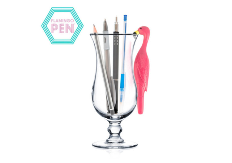 Stylo de Bureau Flamingo - Design Unique - MU 801264 - Mustard