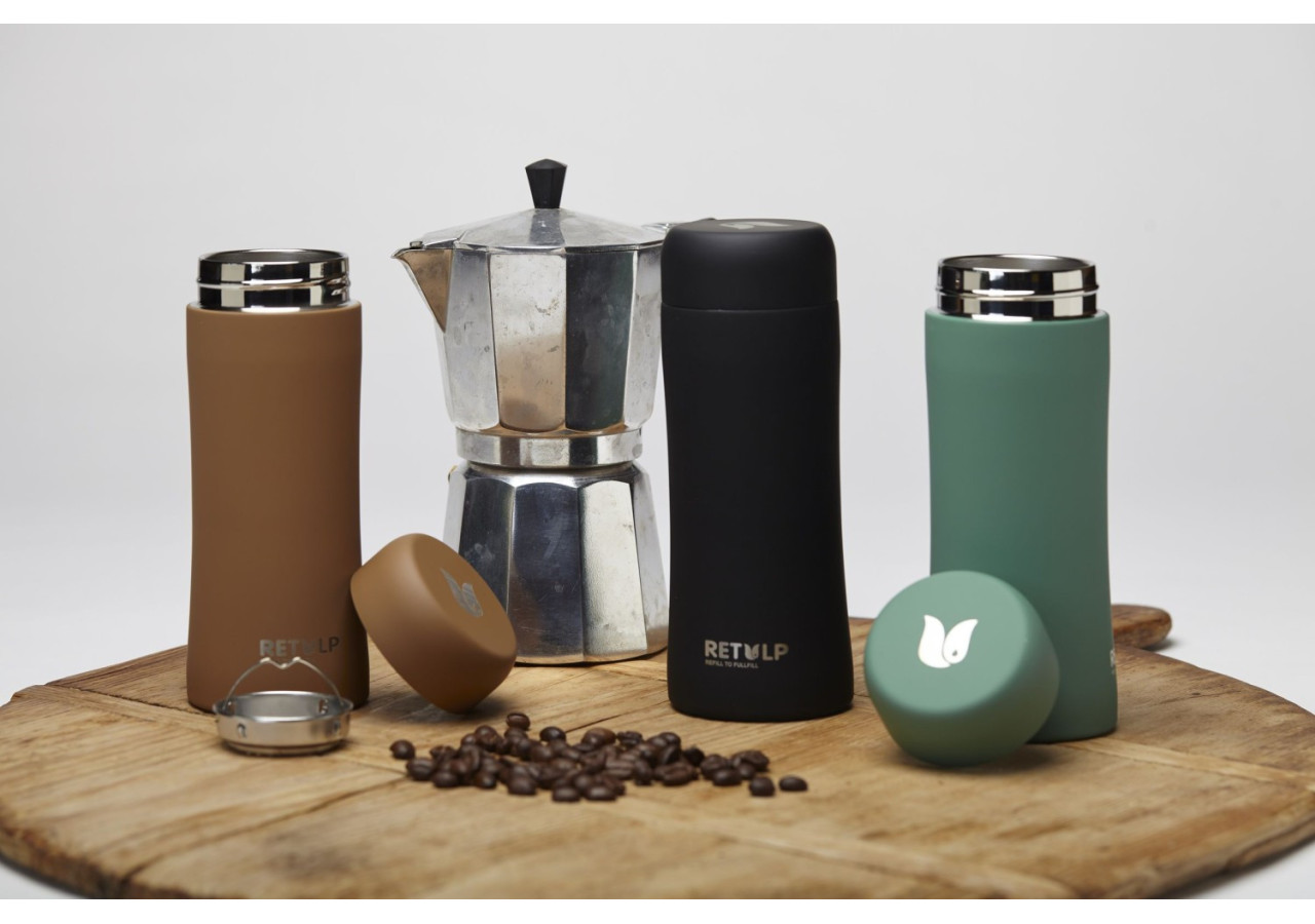 Tasse Thermos 300 ml - Noir Mat Élégant - RE 221473 - Retulp