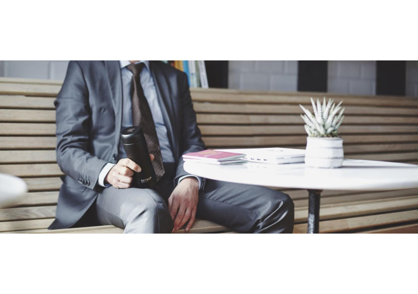 Tasse Thermos 300 ml - Noir Mat Élégant - RE 221473 - Retulp