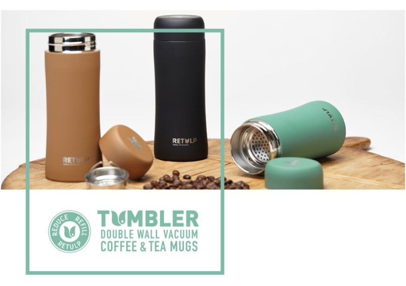 Tasse Thermos 300 ml - Noir Mat Élégant - RE 221473 - Retulp