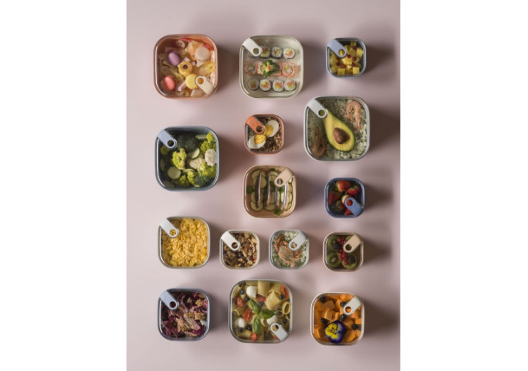 Lunchbox Pull Box - Carrée 2 litres en plastique recyclé - OM 342498 - Omada 2