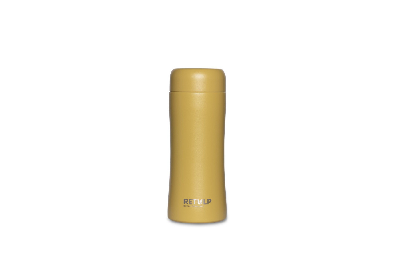 Tasse isotherme Retulp - 300 ml en acier inoxydable jaune ocre - RE 800508 - Retulp