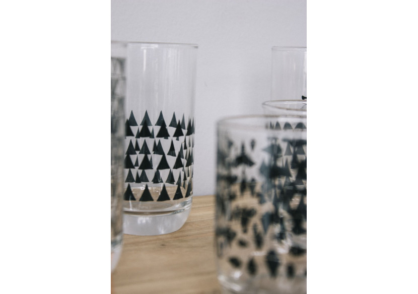 Verre à eau bas Geo - Design scandinave en couleur cuivre - TD 016532 - TAK Design