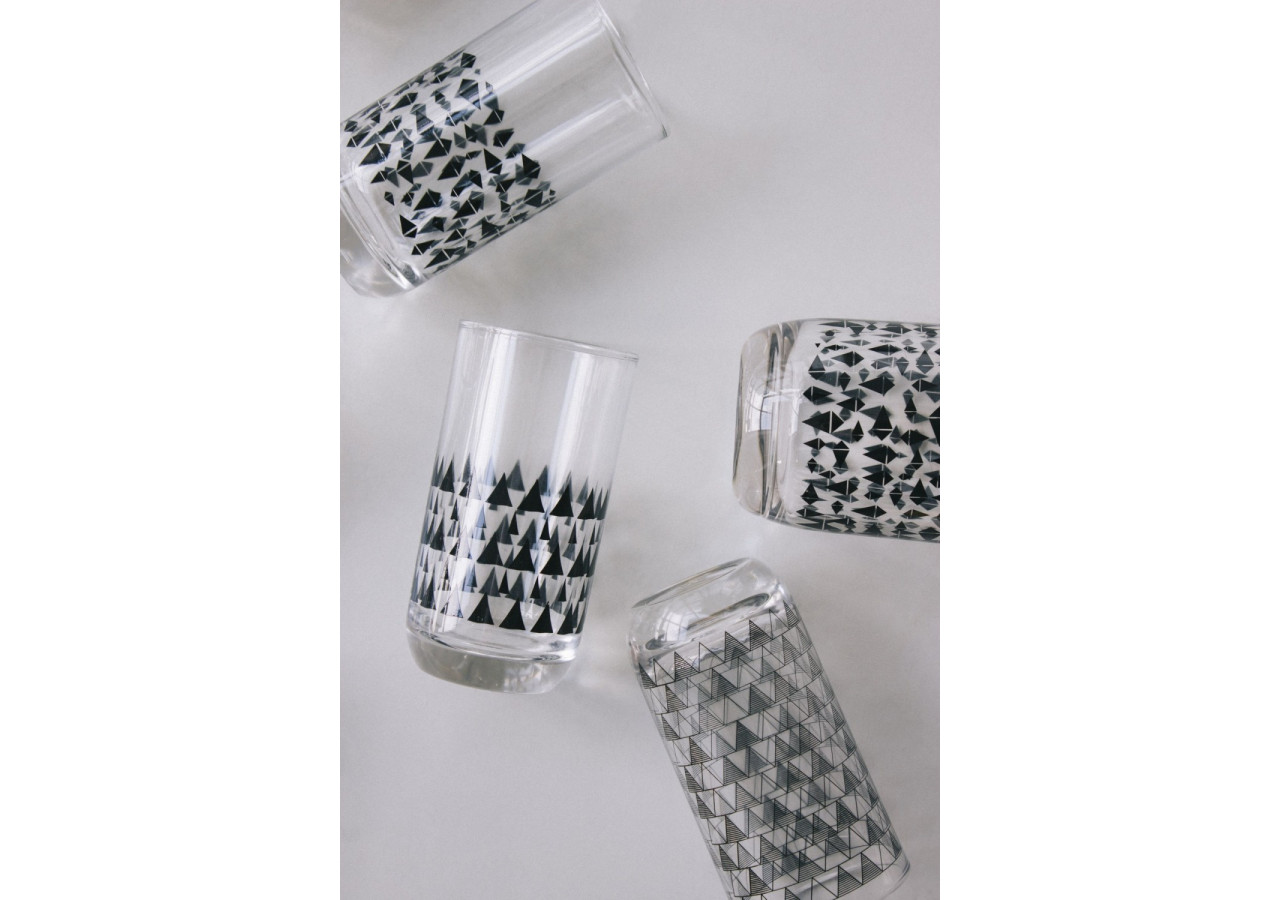 Verre à eau bas Geo - Design scandinave en couleur cuivre - TD 016532 - TAK Design