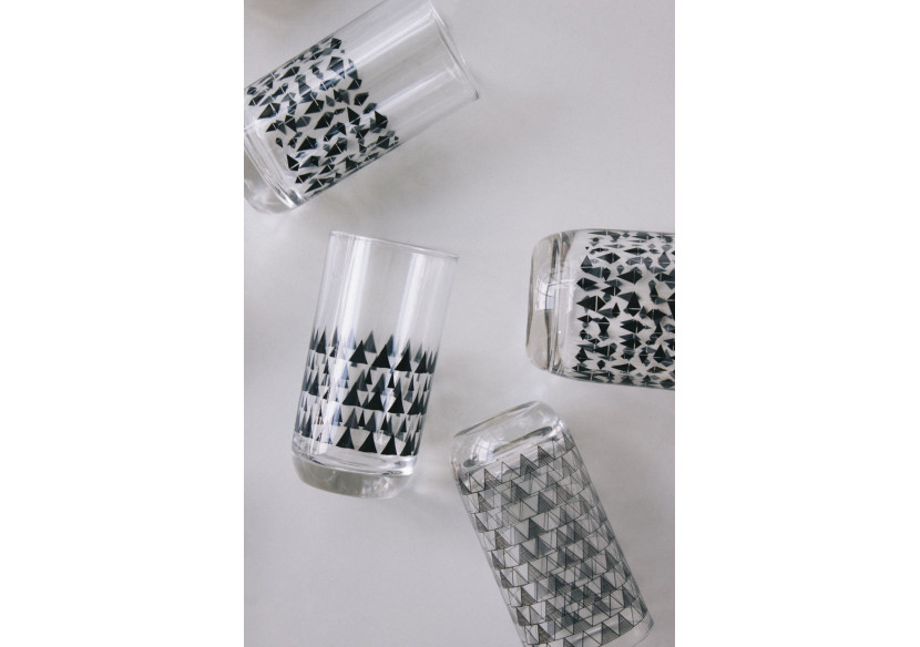 Verre à eau bas Geo - Design scandinave en couleur cuivre - TD 016532 - TAK Design