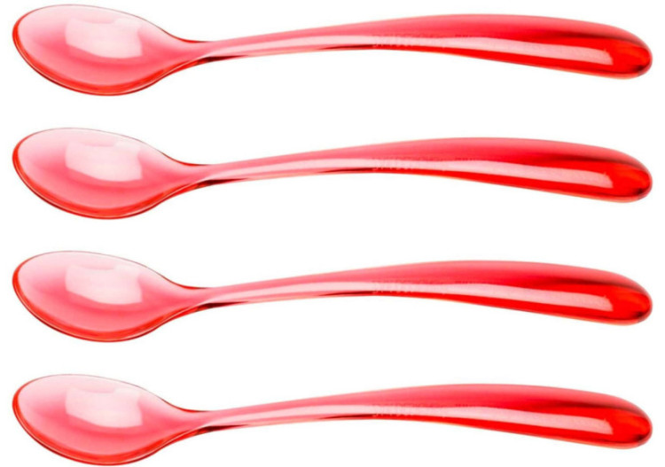 Set de 4 cuillères à glace Stacky - 15 cm en acier inoxydable - ZK 0025-8 - Zak!Designs